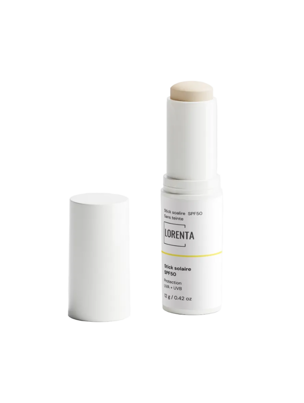 Stick de protection solaire SPF50, sans teinte