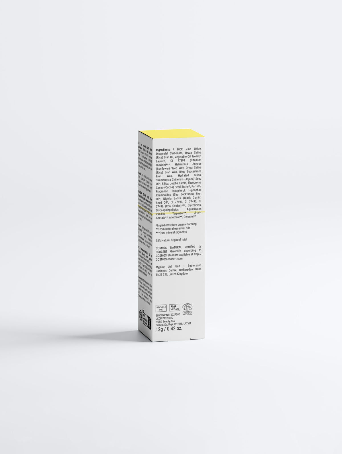 Stick de protection solaire SPF50, sans teinte