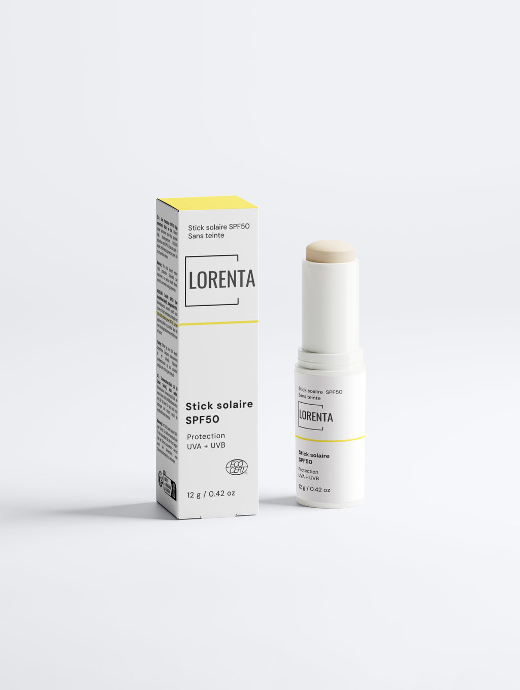 Stick de protection solaire SPF50, sans teinte